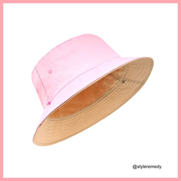Reversible Bucket Hat with Chin Strap, 100% Cotton, Packable Travel Sun Hat main image 7